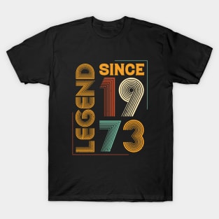 Legend Since 1973 Birthday T-Shirt